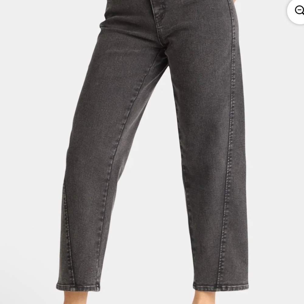 Time and Tru - Barrel Jean - Black Wash - Size 10